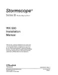 B.F. Goodrich WX-500 Stormscope Installation Manual (part# 009-11500-001)