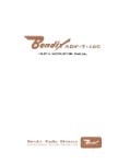 Bendix ADF-T-12C Auto. Direct. Finder Pilot's Manual (part# BXADFT12C-POH-C)