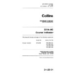 Collins 331A-8G Course Indicator 1969 Overhaul Manual (with Illustrated Parts List) (part# 523-0760251-301)