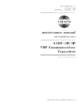 Collins 618M-2B-2D VHF Comm Transceiver Maintenance Manual with Installation Data (part# 523-0758989-301)