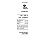 Collins DME-42 Transceiver 1984 Instruction Manual (part# 523-0772458-002)