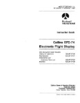 Collins EFD-74 Electronic Flt. Display Instruction Book (part# 523-0772699-001)