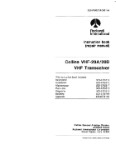 Collins VHF-20A, VHF-20B Installation Manual (part# 523-0765213-006)