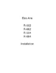 Edo-Aire R-552, 664, 662 Installation Manual (part# EDR552,664-INST)