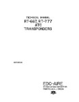 Edo-Aire RT-667, RT-777 ATC Transponder Maintenance & Technical Manual (part# 4730018)