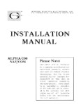 Genave Alpha 200 Nav-Com 1968 Installation Manual (part# GNALPHA200-68-I)