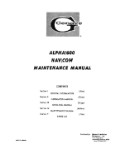 Genave Alpha 600 Nav-Com 1972 Maintenance Manual (part# 1090934)