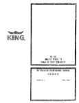 King KA 120 DME-GS Installation, Maintenance, (part# 006-0549-00)