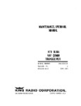King KTR-900A VHF Comm Transceiver Maintenance Manual (part# 006-5034-01)