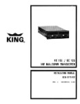 King KX 155-165 VHF Nav-Com 1980 Installation (part# 006-0179-02)