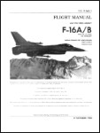 Lockheed F-16A, F-16B 1988 Flight Manual (part# 1F-16A-1)