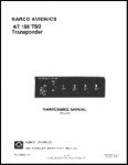 Narco AT150 TSO Transponder 1976 Maintenance Manual (part# 03606-0600)