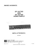Narco CP 135, 136 TSO Audio Panels Installation Manual (part# 03740-0620)