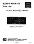 Narco DME 190 1974 Installation Manual (part# 03312-0620)