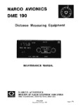 Narco DME 190 1980 Maintenance Manual (part# 03312-0600)