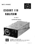 Narco Escort 110 Nav-Com 14 Volt 1970 Maintenance/Installation (part# 3084-600)