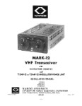 Narco Mark 12 VFH Transceiver Installation (part# IM-211-A)
