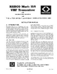 Narco Mark 12A VHF Transceiver 1968 Installation Manual (part# 3077-622)