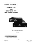 Narco COM 120 TSO, COM 120-20 VHF Maintenance Manual (part# 03218-0601)