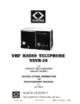 Narco VGTR-3A VHF 1966 Maintenance, Installation, Operation (part# MM-3704-600)