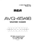 RCA - Primus - Honeywell - Sperry AVQ-45-46 Weather Radars Maintenance Manual (part# 1B96440-1)