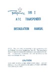 Regency Avionics 505 I ATC Transponder Installation Manual (part# RC505-IN-C)