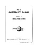 McDonnell Douglas DC-6 Douglas 1950 Maintenance Manual (part# MCDC6MIS-60-M-C)