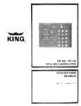 King KNR 665/665A, KNR 615 Maintenance/Installation Manual (part# 006-5089-03)