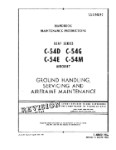 McDonnell Douglas C-54D, E, G, M 1956 Maintenance Instructions - Ground Handling (part# 1C-54D-2-2)