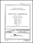 Bendix PR-58E5 Injection Carburetor Illustrated Parts Breakdown (part# 6R1-3-4-24)