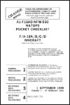McDonnell Douglas F/A-18A, F/A-18B, F/A-18C, F/A-18D Pocket Checklist (part# NATOPS A1-F18AC-NFM-500)