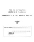 DeHavilland Chimpmunk Maintenance and Repair Manual 1976 (part# C.M.R.1)