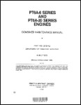 Pratt & Whitney PT6A-6 Series, PT6A-20 Series Combined Maintenance Manual (part# 3015442)