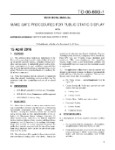 MAKE SAFE PROCEDURES FOR PUBLIC STATIC DISPLAY (part# 00-80G-1)