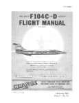 Lockheed F-104C & F-104D 1964 Flight Manual (part# 1F-104C-1)