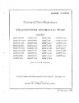 Stratopower Hydraulic Pump Model 66W Series Illustrated Parts 1960 (part# NAVWEPS 03-30CS-513)