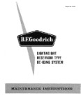 B.F. Goodrich Lightweight Reservoir De-Icing Maintenance Instructions (part# 61-129)