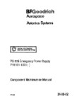 B.F. Goodrich PS-835 Emergency Power Supply Maintenance Manual (part# 501-1228-())