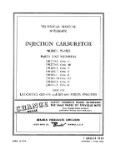 Bendix PS-5BD Injection Carburetor Overhaul Manual (part# 15-137A)