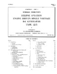 Bendix Type 1235 D-C Generator 1944 Overhaul Instructions (part# BX1235-44-OH-C)