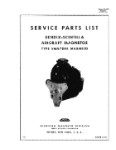 Bendix VMN7DFA Magnetos 1944 Service Parts List (part# L-160)