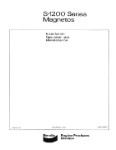 Bendix S-1200 Series Magnetos 1976 Installation/Operation/Maintenance (part# L-609-3)