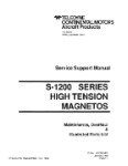 Continental S-1200 Series Magnetos 1990 Maintenance, Overhaul, Parts (part# X42001-1)