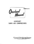 Garrett Aircraft Cabin Air Compressors Overhaul Manual (part# Feb-52)