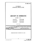 General Electric Company DC Starter-Generator 1957 Overhaul Instructions (part# 8D6-5-8-3)