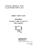 Grimes Cockpit Utility Light 1981 Overhaul Manual with Illustrated Parts List (part# 33-12-33)