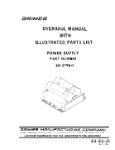 Grimes Power Supply 1976 Overhaul With Illustrated Parts (part# 33-50-31)
