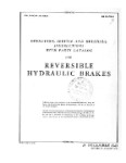 Hayes Industries Reversible Hydraulic Brakes Operation, Service, Overhaul, Parts (part# 03-25B-8)