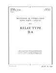 Jack & Heintz Relay-Type B-8 1943 Instructions With Parts Catalog (part# AN 03-5-12)