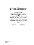 Lucas Aerospace 23080-031, -032 1996 Component Maintenance Manual w/Illustrated Parts List (part# 24-30-05)